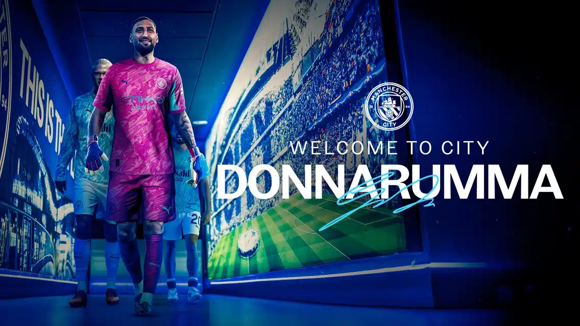OFFICIAL: Man City Sign Gianluigi Donnarumma from PSG on Five-Year Deal