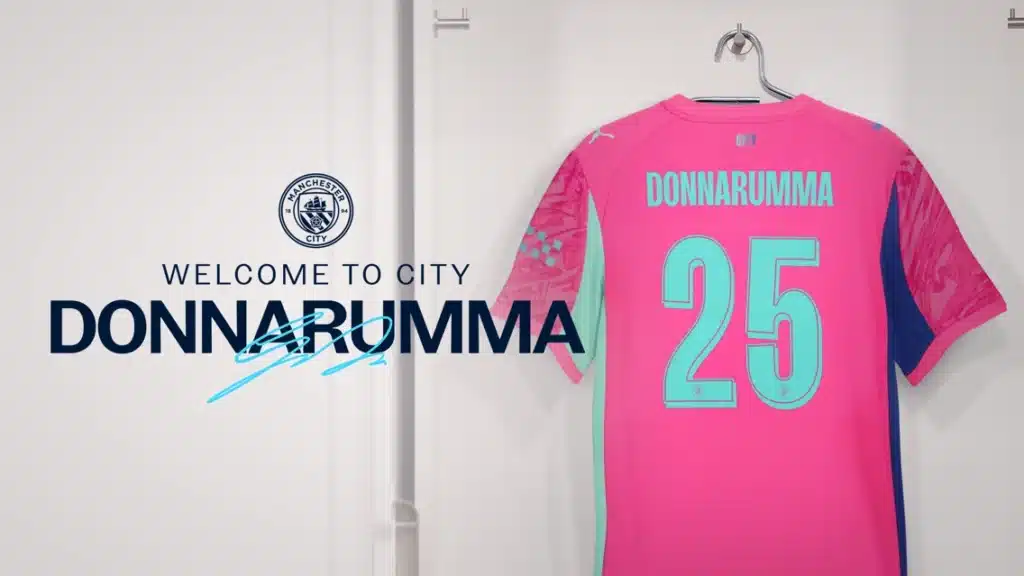 OFFICIAL: Man City Sign Gianluigi Donnarumma from PSG on Five-Year Deal Manchester City have confirmed the signing of Gianluigi will wear no 25 shirt